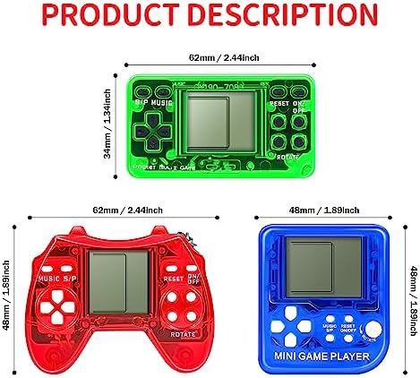 12Pcs Video Game Party Favors for Kids, Arcade Video Game Keychain Video Game Party Supplies