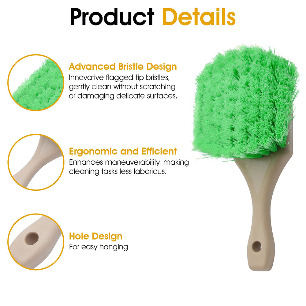 SM Arnold Soft Body Brush w/ Green Polystyrene Bristles - 8.5"