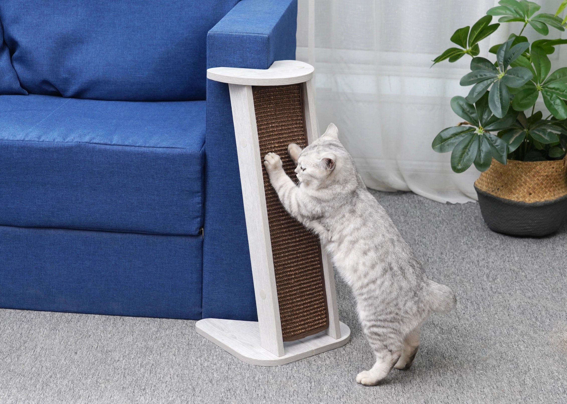 Wafer Corner 2-Pack Sofa Protector with Cat Scratcher