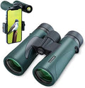 10X42 Professional UHD Binoculars for Adults with Phone Adapter, High Power Binoculars with BaK4 prisms, Super Bright Lightweight & Waterproof Binoculars Perfect for Bird Watching, Safari, Stargazing