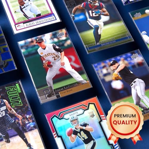 1200 Counts Card Sleeves, Penny Clear Card Sleeves for Trading Cards, Baseball Card Sleeves, Trading Card Sleeve, Soft Sports Card Sleeves, Plastic Card Protector Sleeves for Football Game Cards, MTG