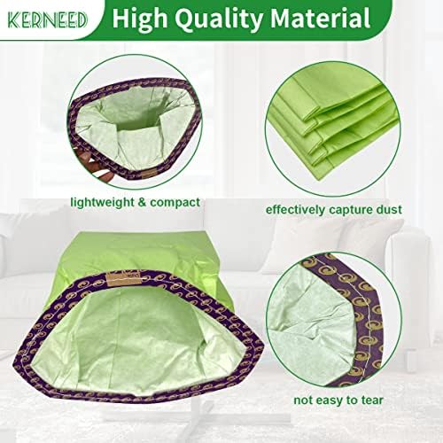 12 Pack 107314 Micro Filter Bags Replacement for ProTeam 6 Quart Backpack Vacuum: Super Coach Pro 6, ProVac FS 6, GoFit 6, GoFit 6 PLUS and GoFree Flex Pro II