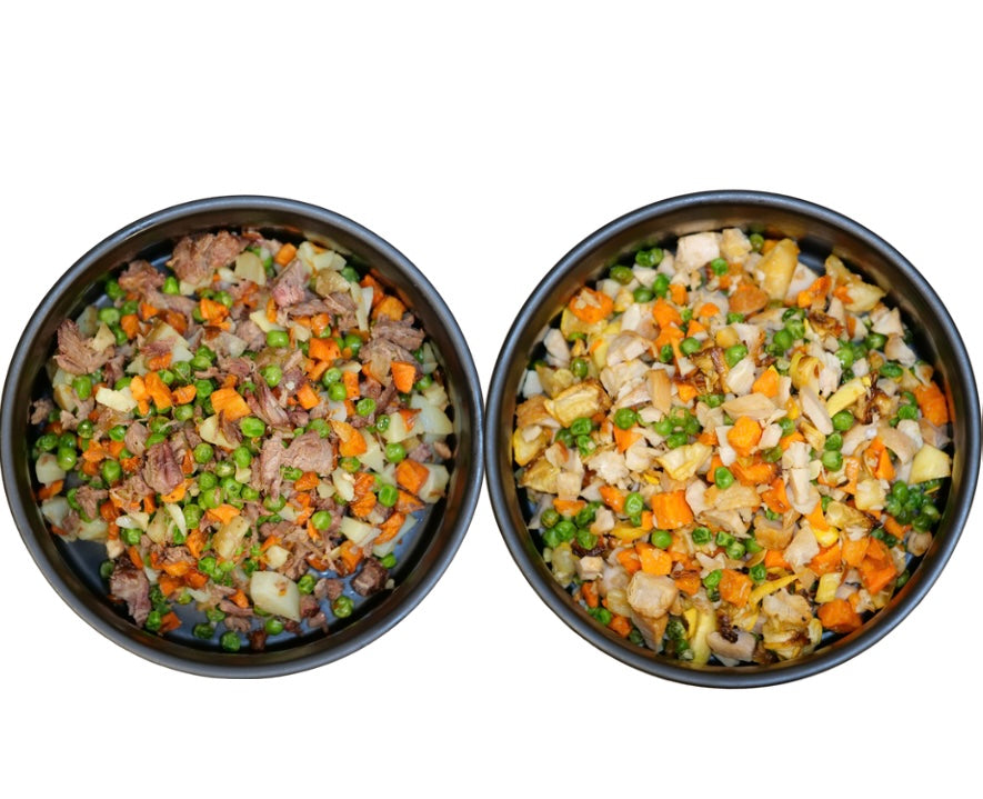Beef and Chicken Combo - case includes 24, 8oz meals