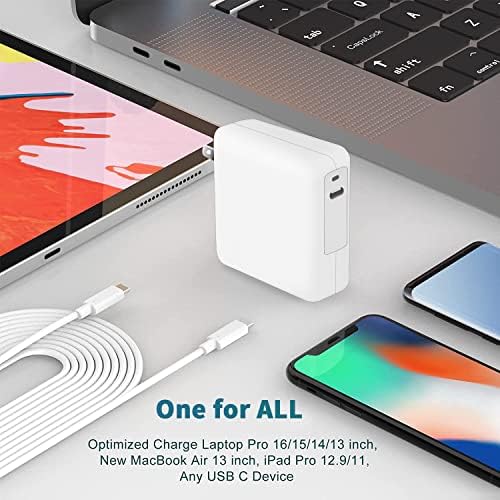 100W USB C Power Adapter Charger, MacBook Pro Charger for MacBook Pro 16 15 14 13 inch 2021 2020 2019 2018 IPad Pro,MacBook Air 13"/13.6" 2022 (M2 Chip), Fit for Lenovo/HP/Dell Laptop Fast Charging