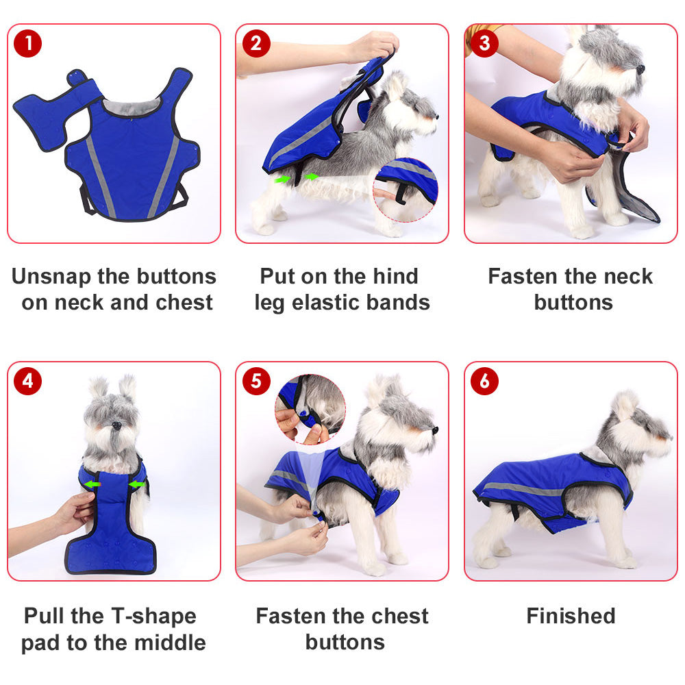 Winter Dog Jacket - Blue