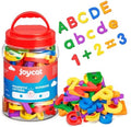 104 Pieces Magnetic Letters Numbers Alphabet Fridge Magnets ABC 123 Preschool Educational Learning Plastic Colorful Toy Set Uppercase Lowercase Math Symbols for Toddlers Kids