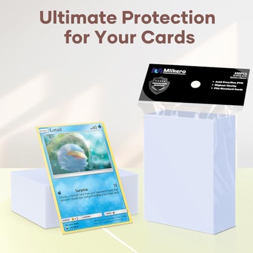 1200 Count Card Sleeves, Clear Baseball Card Sleeves, Soft Trading Card Sleeve Fit for MTG, TCG, Baseball Cards, Football Cards, Game Cards