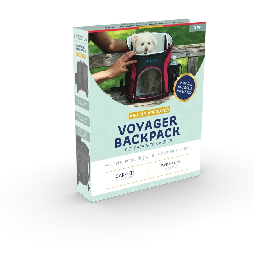 Katziela Voyager Airline Compliant Backpack For Dogs and Cats