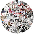 100PCs Downtown Girls Stickers, Fashion Ins Retro Vintage Stickers, Vinyl Decals & Stickers for Laptop, Hydro Flask, Water Bottle Stickers for Kids, Toddlers, Teens, Party Supply(Downtown100)
