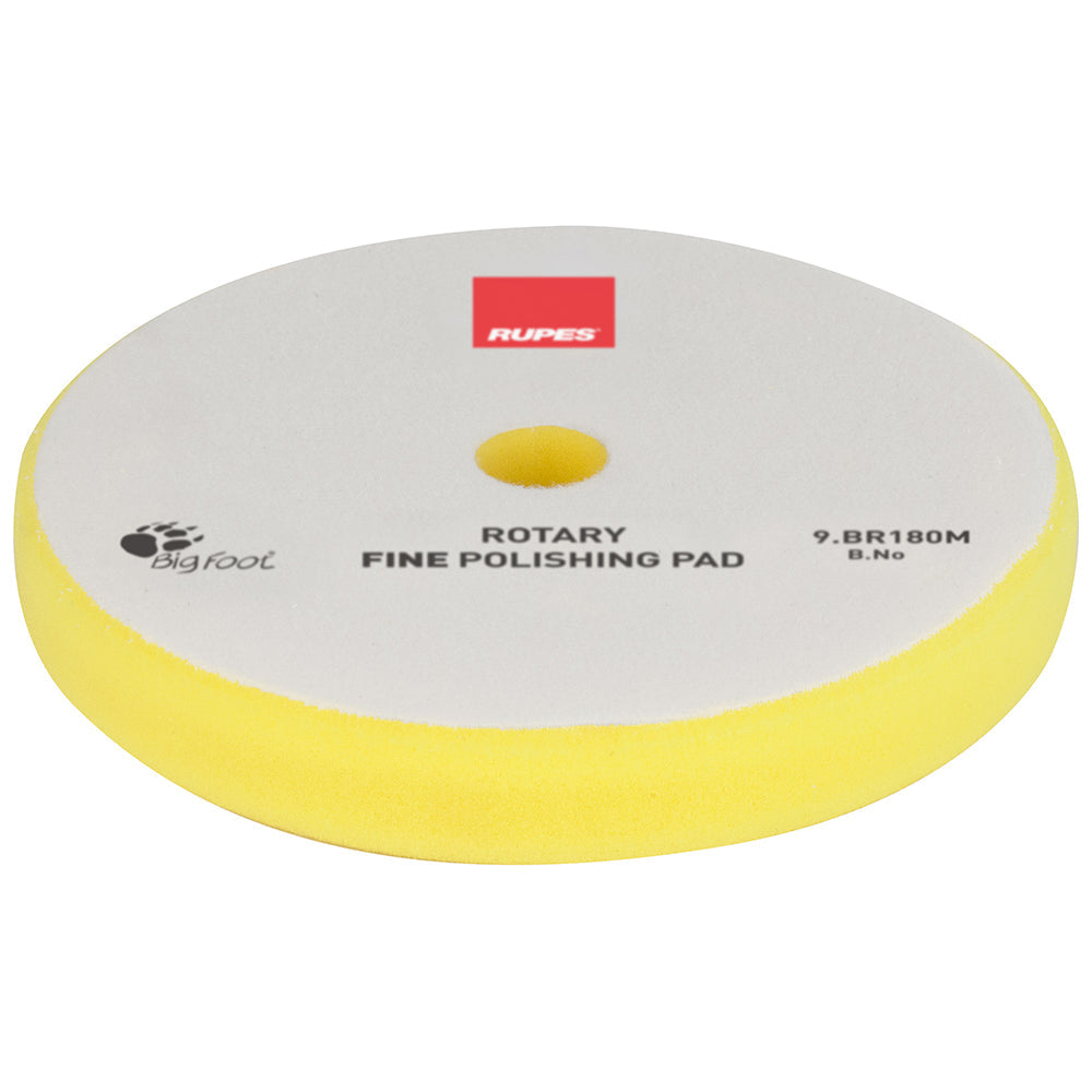 RUPES Rotary Fine Foam Polishing Pad, 9.BR180M - 6.25", Yellow