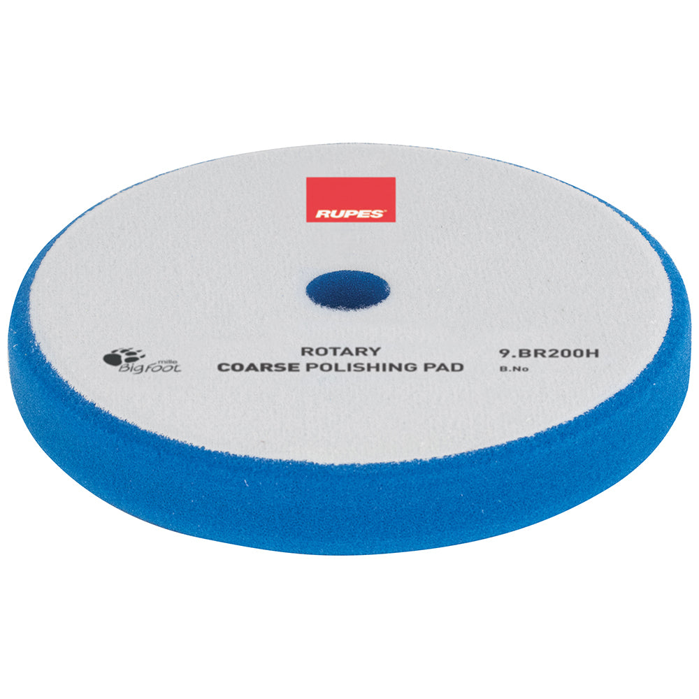 RUPES Rotary Coarse Foam Polishing Pad, 9.BR200H - 7", Blue