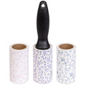 90 SHEET LINT ROLLER + 2 90 SHEET REFILLS - FLORAL