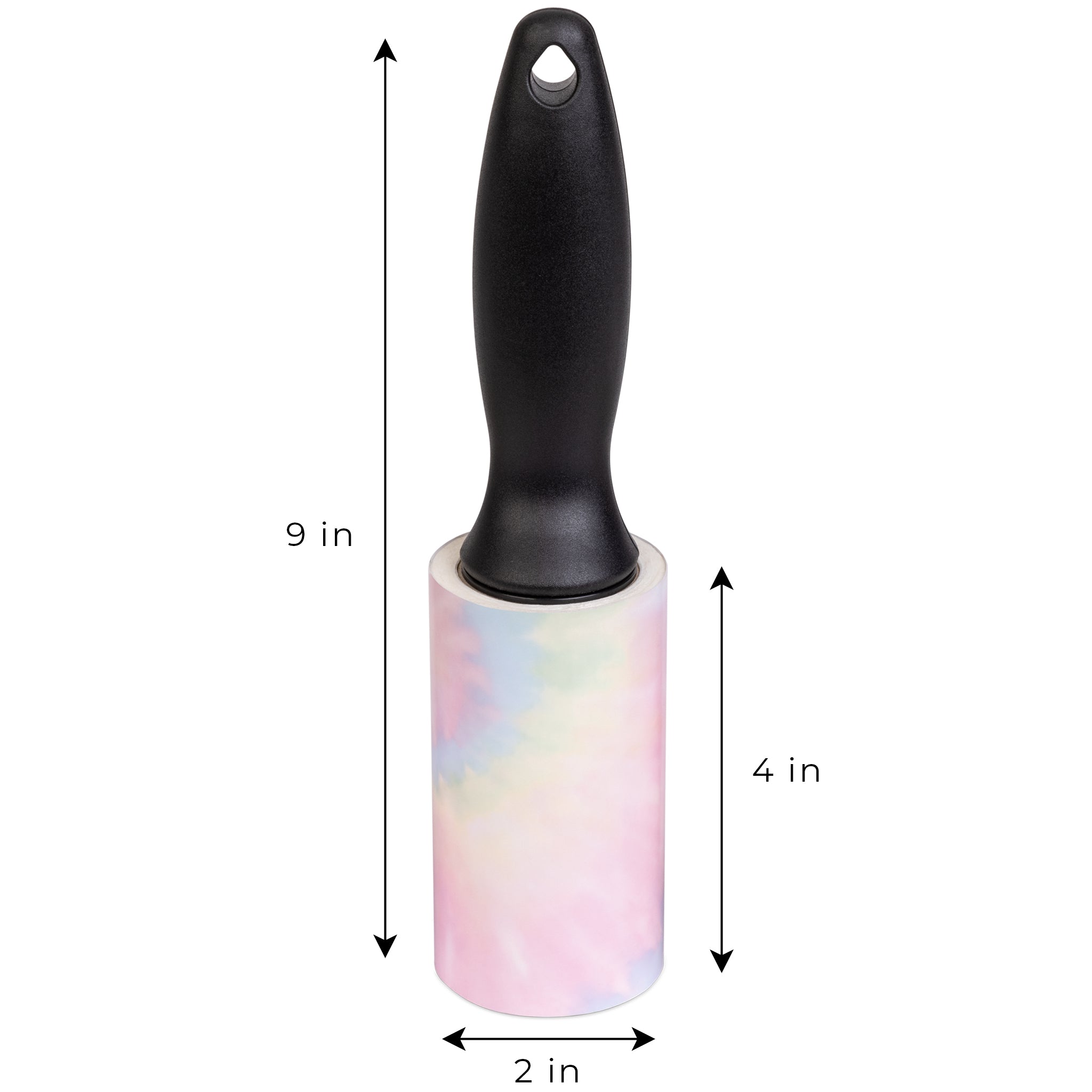90 SHEET LINT ROLLER + 2 90 SHEET REFILLS - TIE DYE