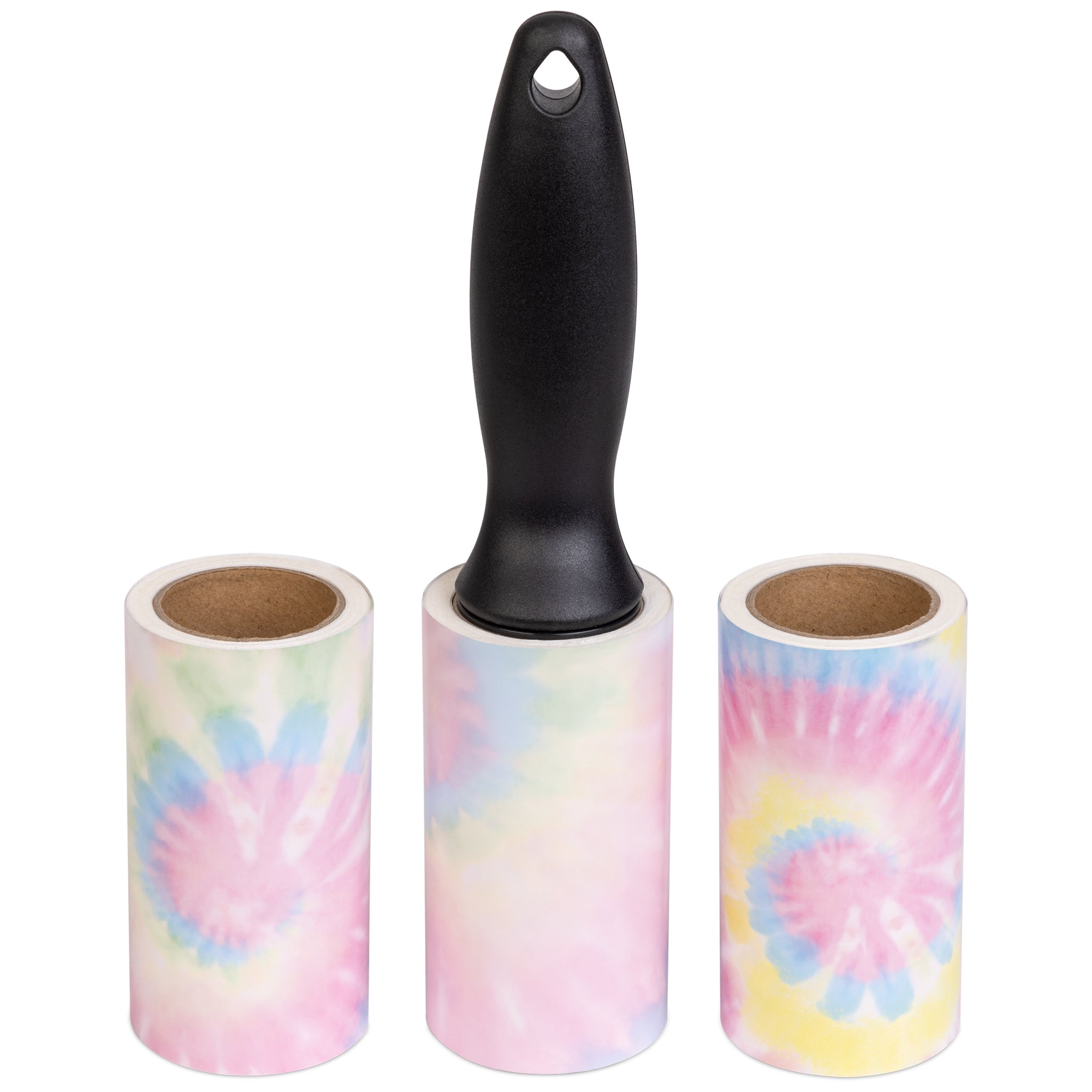 90 SHEET LINT ROLLER + 2 90 SHEET REFILLS - TIE DYE