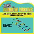 Repounce Rainbow Ribbon Set - 3 Durable Multi-Length Cat Wand Toys