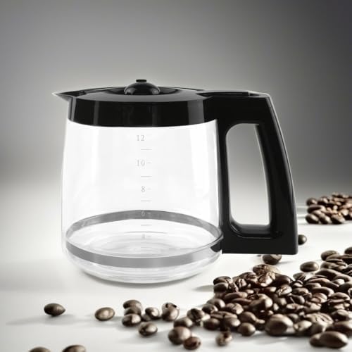 12-Cup Replacement Glass Carafe Pot Compatible with Ninja Coffee Brewer Maker Models CE251 CE201 CE201C CE200 CE200C Model# XGLSLID200