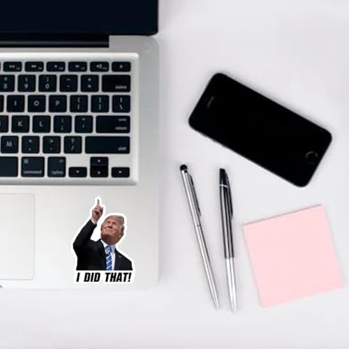 100pcs Trump I Did That Stickers Gas Pump Stickers Decal, Funny Trump I Did That Stickers, 2 Inches I Did That Tariff Sticker Trump Waterproof Sticker (100PCS)
