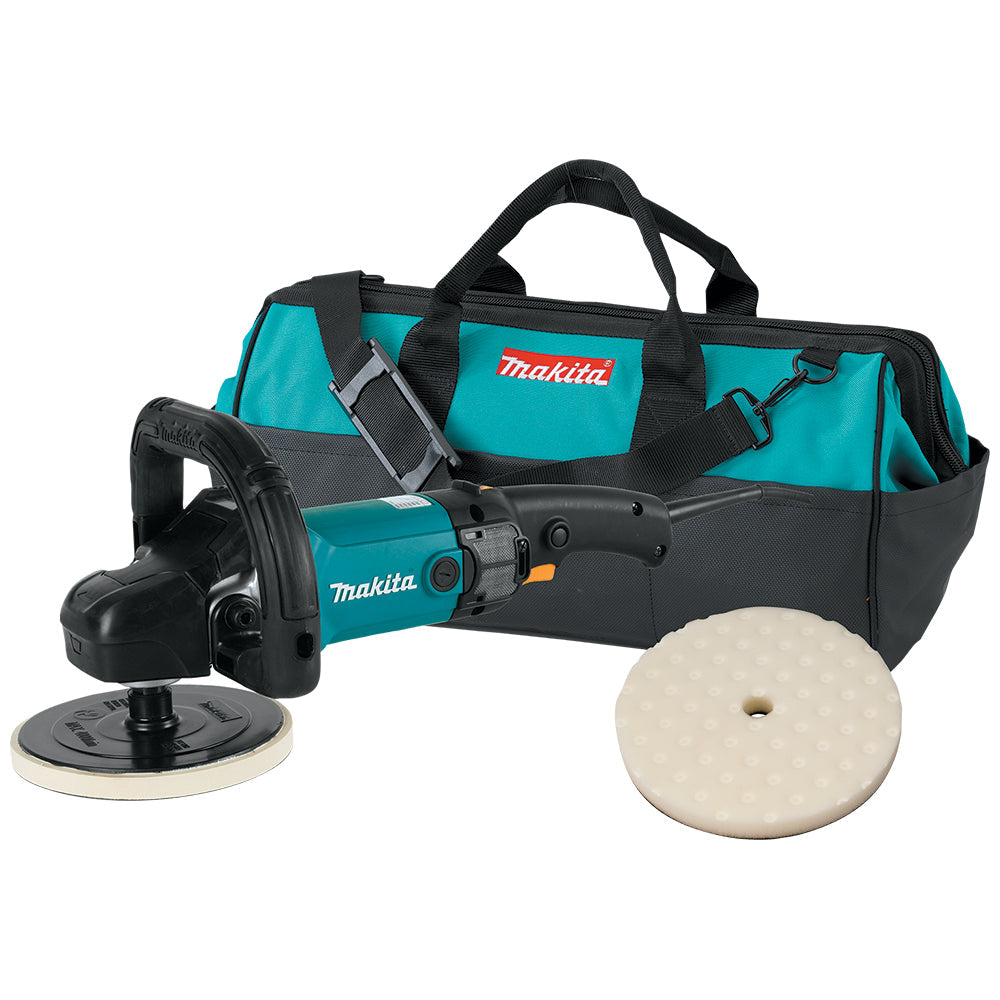 Makita 9237C Rotary Polisher Kit (includes bag and 1 Foam Polishing Pad)