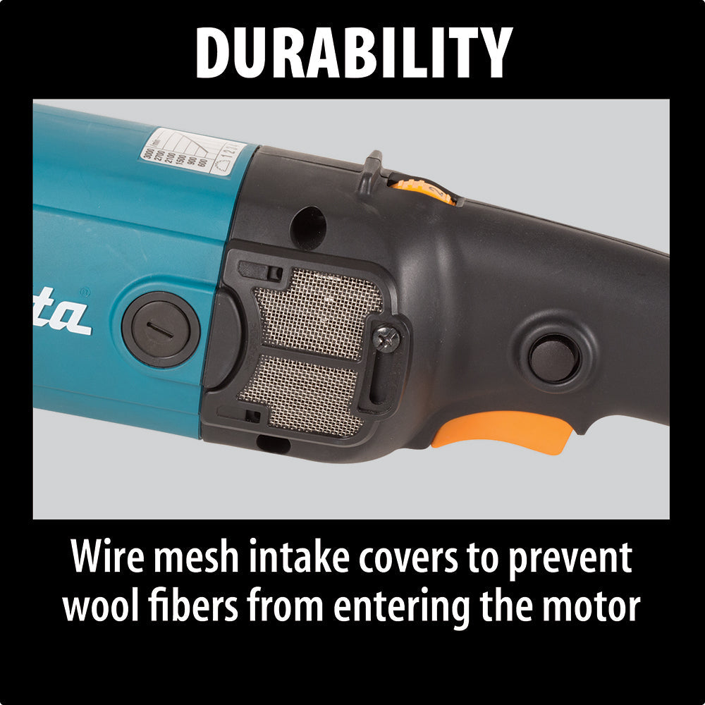 Makita 9237C Rotary Polisher Kit (includes bag and 2 wool pads)