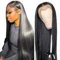 13x6 Straight Lace Front Wigs Human Hair HD Transparent Lace Front Human Hair Wigs for Black Woman Brazilian Lace Frontal Wigs Human Hair Glueless Wigs Human Hair Pre Plucked Natural Color 26 Inch