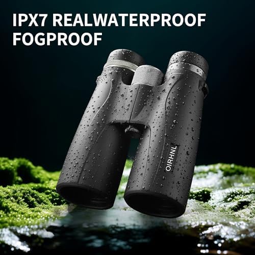 12x50 HD Binoculars for Adults High Powered,Lightweight Waterproof Binoculars for Bird Watching,Hunting,Travel-Large View Binoculars with Clear Low Light Vision