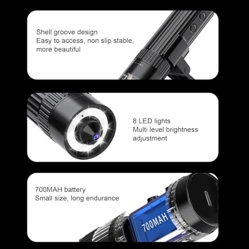 1000X USB Digital Microscope, 1080P HD 8 LED Handheld Microscope Camera with One Record for Circuit Board Portable and Rechargeable, Expand View on Computer