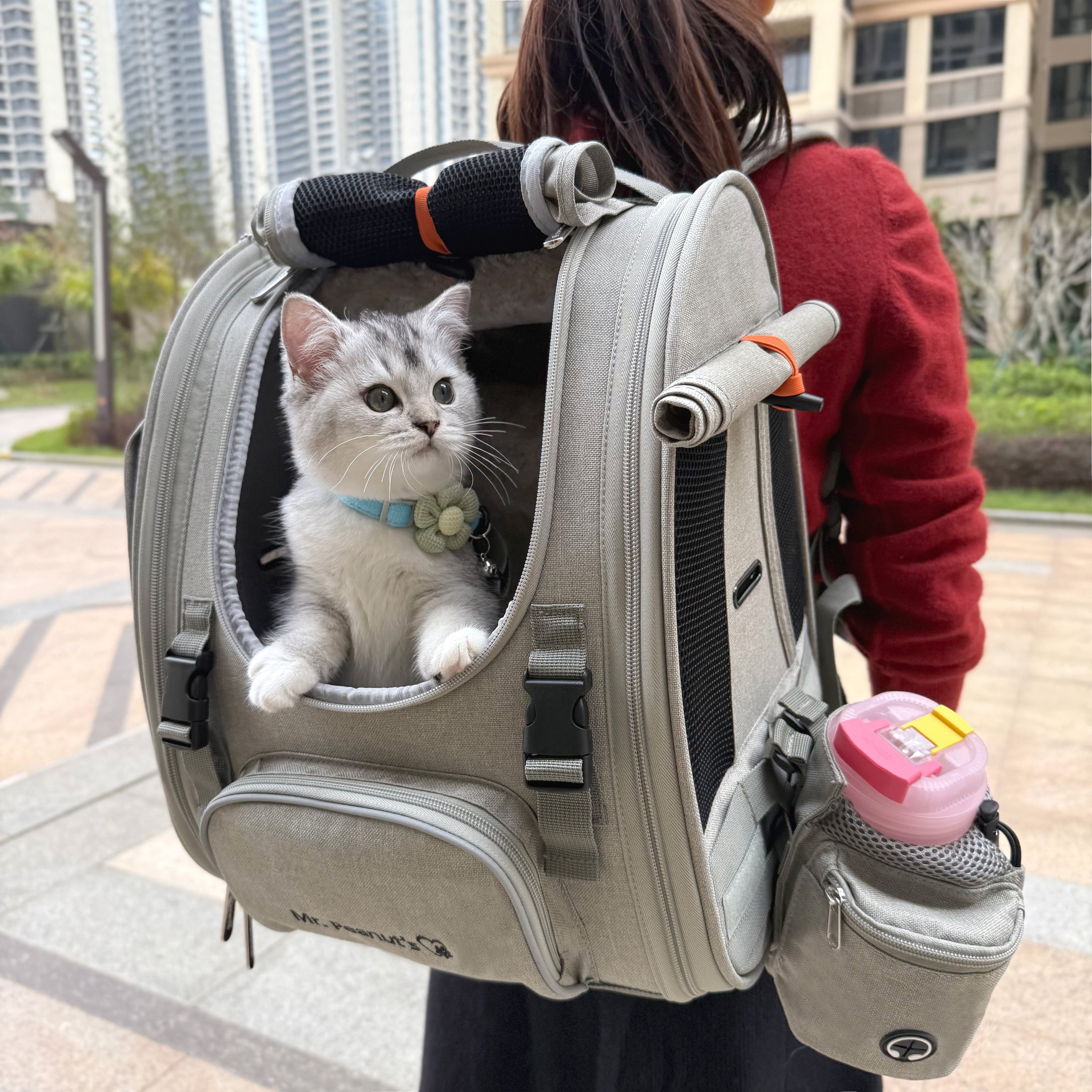 Mr. Peanut’s Northstar Sierra Adventure Pet FrontPack/Backpack – Airline Compliant Cat, Puppy & Bunny Carrier