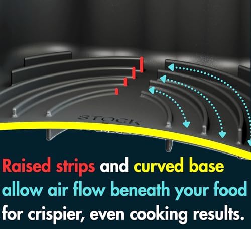10QT Air Fryer Silicone Liners - Ninja DZ401/DZ550 Premium Rectangular Air fryer Silicone Pot Baking Tray for Ninja Dual DZ401/DZ550 Reusable Replacement Basket | 2PCS