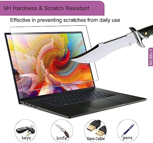 15.6" Screen Protector Tempered Glass for HP Laptop 15.6, HP Pavilion/Envy 15.6, Dell Inspiron 15, Lenovo Ideapad 15, Acer Aspire 5, Chromebook 15.6 & Other 15.6“ 16:9 Laptop ((345x194mm/ W x H)