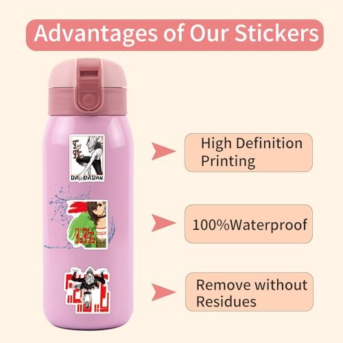 110pcs Dan Da Dan Stickers Ken Takakura Momo Ayase Waterproof Cartoon Stickers for Water Bottles Skateboards Luggage Snowboard Gift for Fans