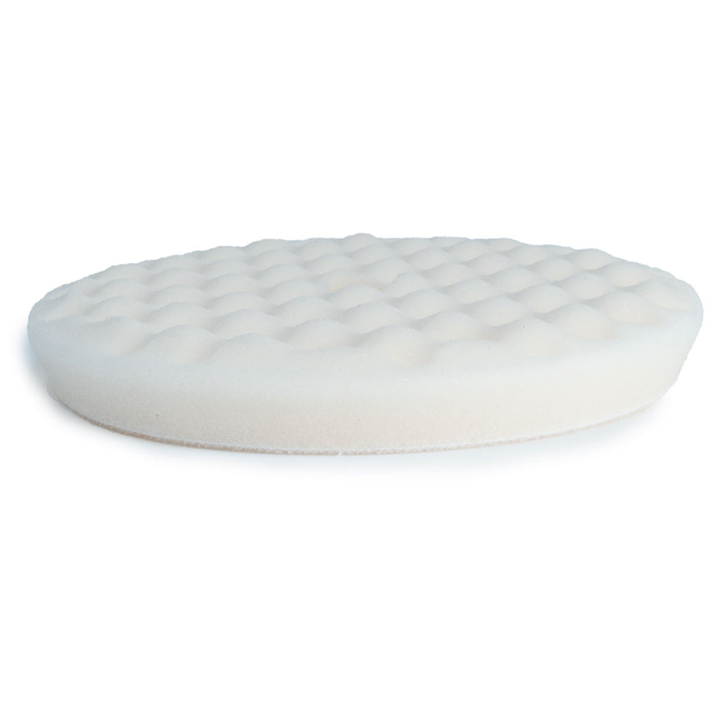 RUPES Rotary Waffle Ultra-Fine Foam Polishing Pad, 9.WF200S - 6.5", White