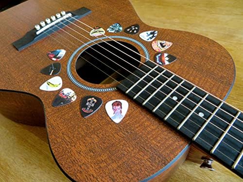 12 x Classic Albums Guitar Pick Set. Guitar Plectrums For Every Guitarist. Double Sided Printing. Picks Sized 0.46, 0.71, 0.81, 0.88, 0.96 And 1.2 mm Included (Set 1)