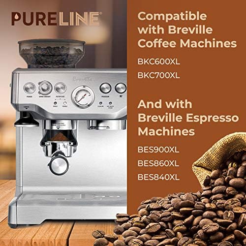 12-Pack Breville Water Filter BWF100 Replacement by Pureline, Compatible with Breville Espresso Machine