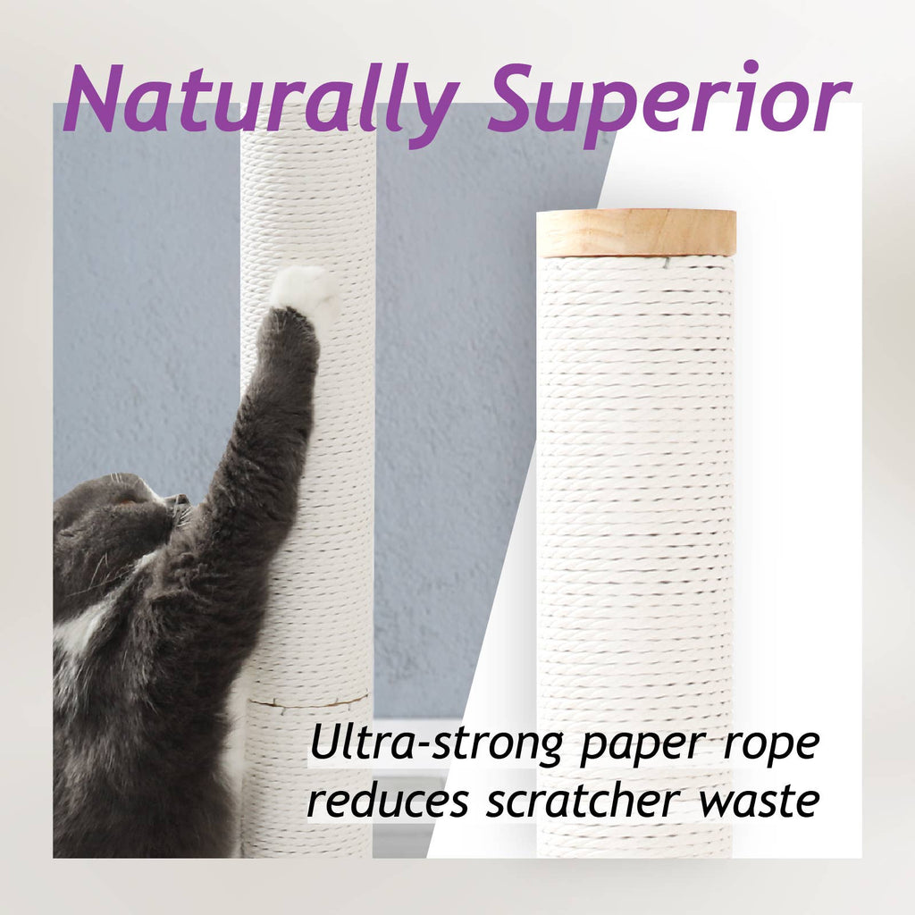 Necoichi Premium Comfort Cat Scratching Post – Sturdy, Stylish, Replaceable Pad