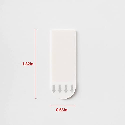 132 Small Refill Strips, Double Sided Adhesive Strips Damage Free, Water-Resistant Replacement Hanging Strips for Indoor Hooks