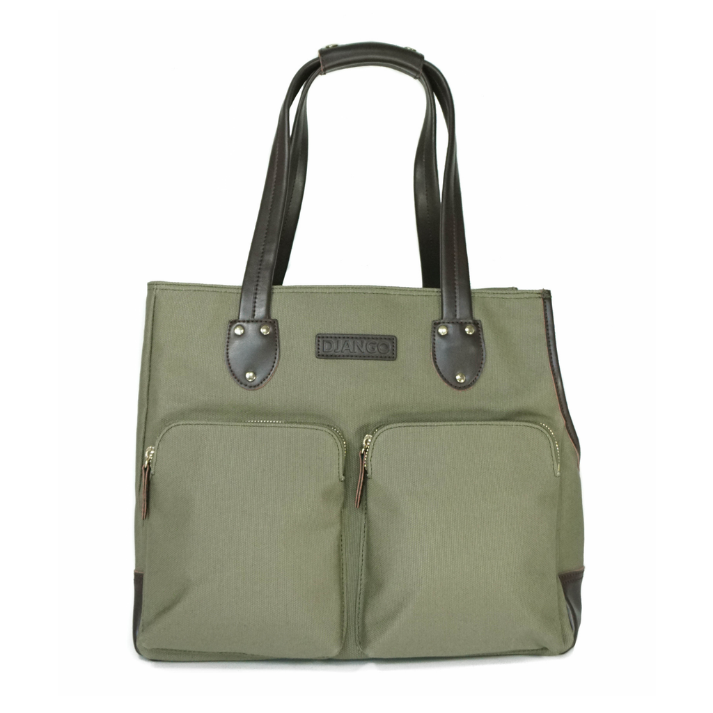 DjangoTote™ Waxed Canvas Dog Carrier Bag and Pet Travel Tote