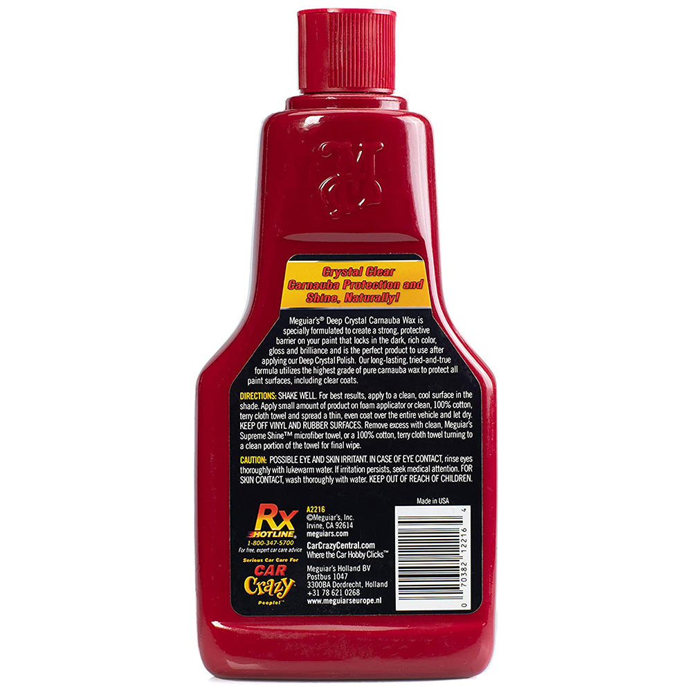 Meguiar's Deep Crystal System Carnauba Wax, A2216 - 16 oz.