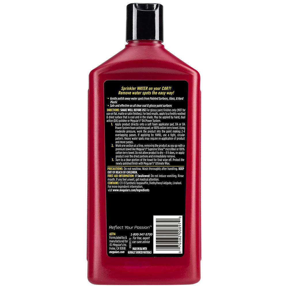 Meguiar's Water Spot Remover, A3714 - 16 oz.