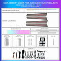 A8 4H 2011-2017 Ambient Lighting | Galaxy 26 LEDS