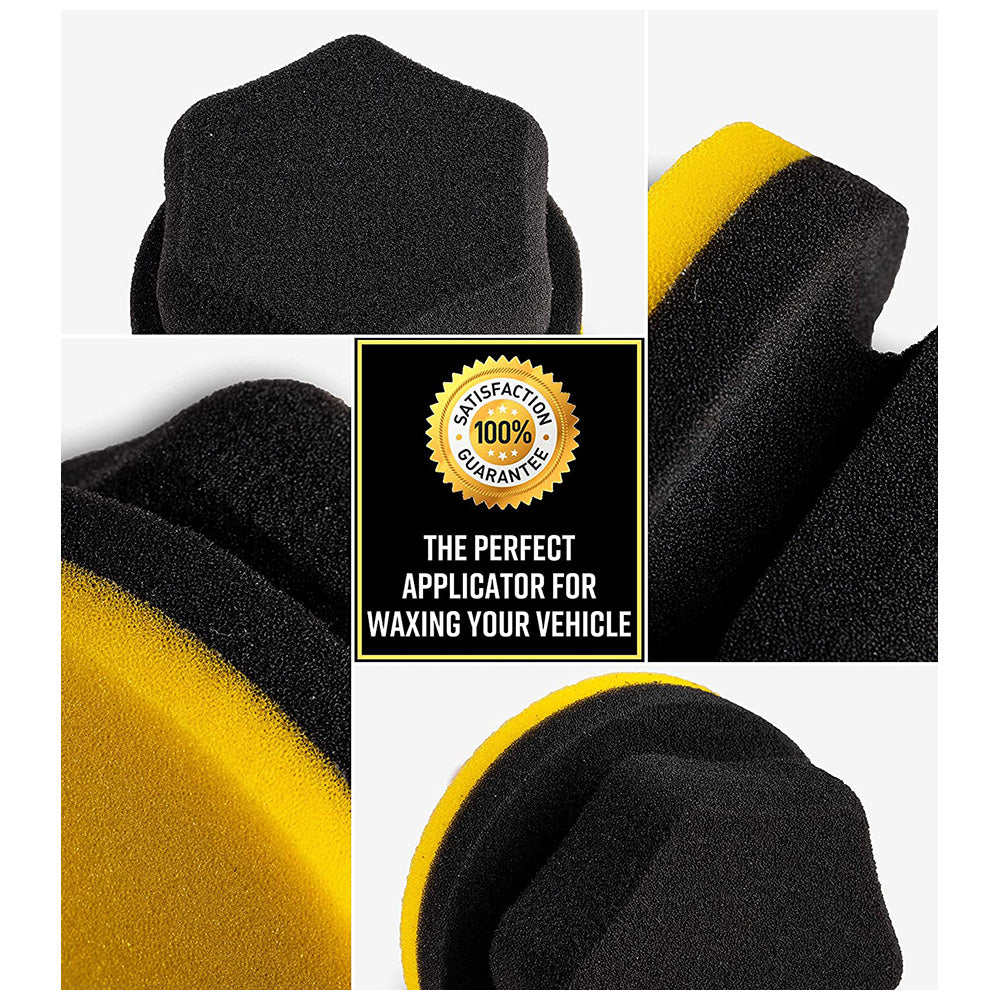 Adam's Hex-Grip Wax & Sealant Applicator - Yellow
