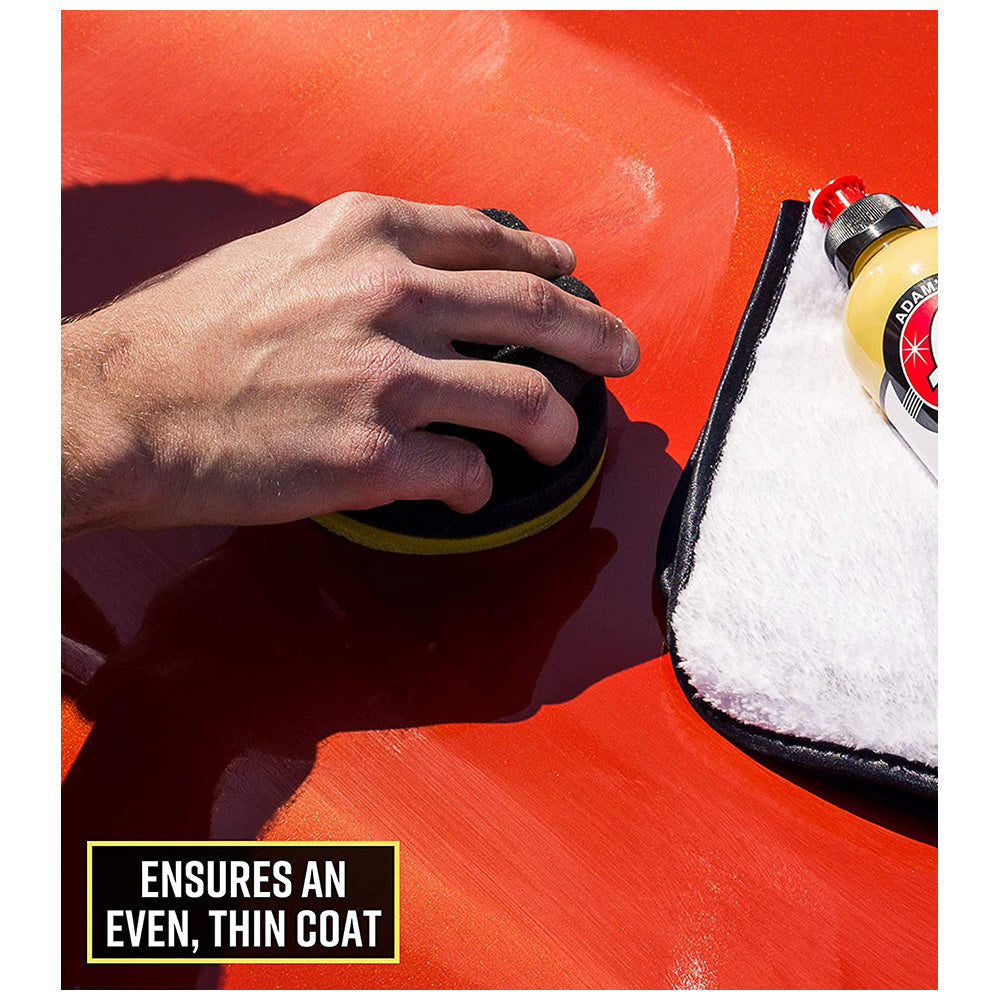 Adam's Hex-Grip Wax & Sealant Applicator - Yellow
