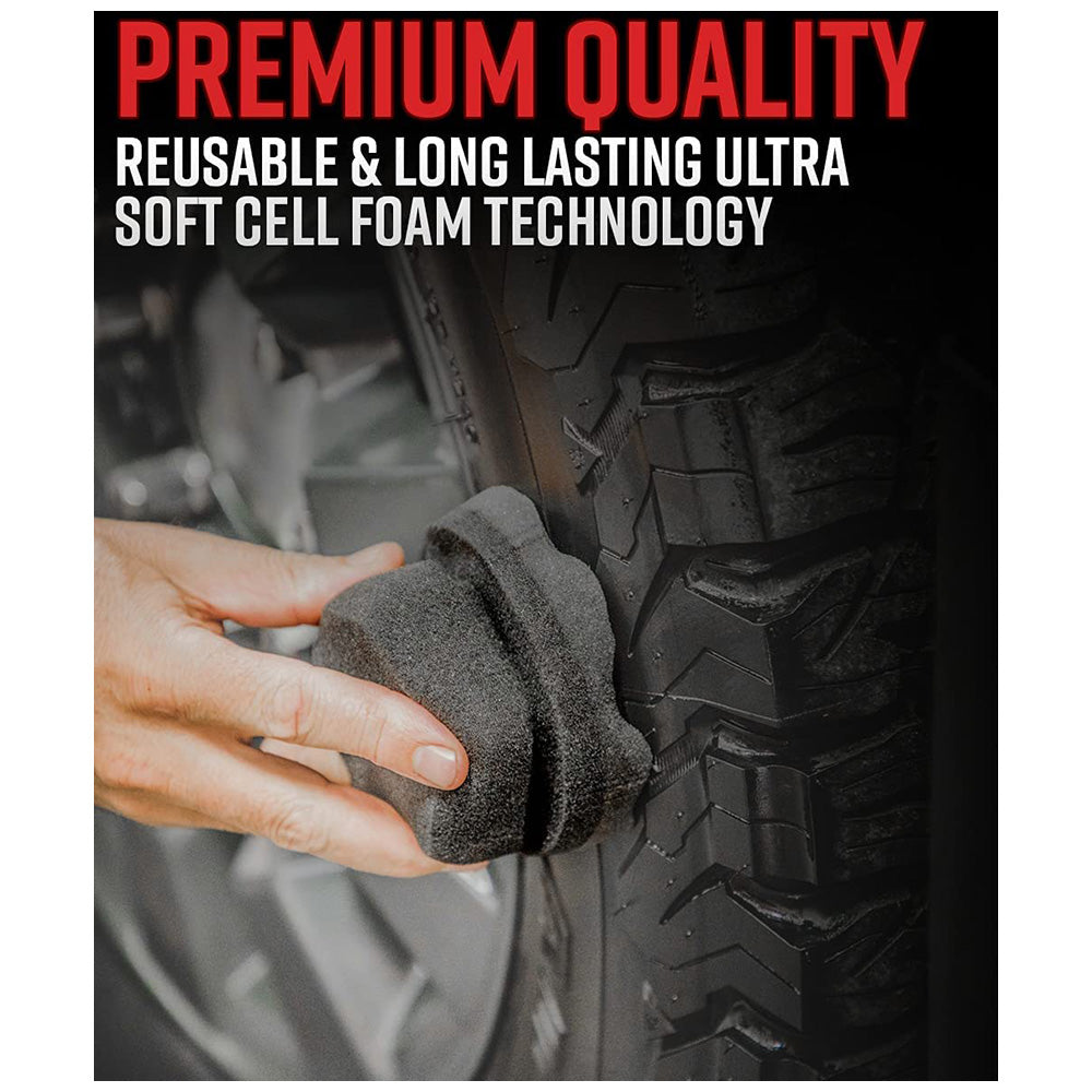 Adam's Hex-Grip Tire Dressing Applicator - Black