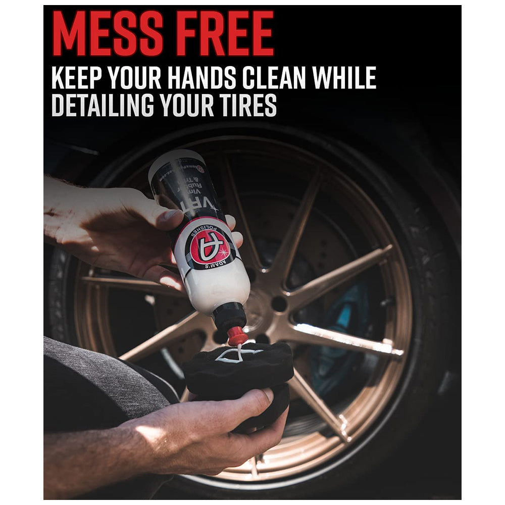 Adam's Hex-Grip Tire Dressing Applicator - Black
