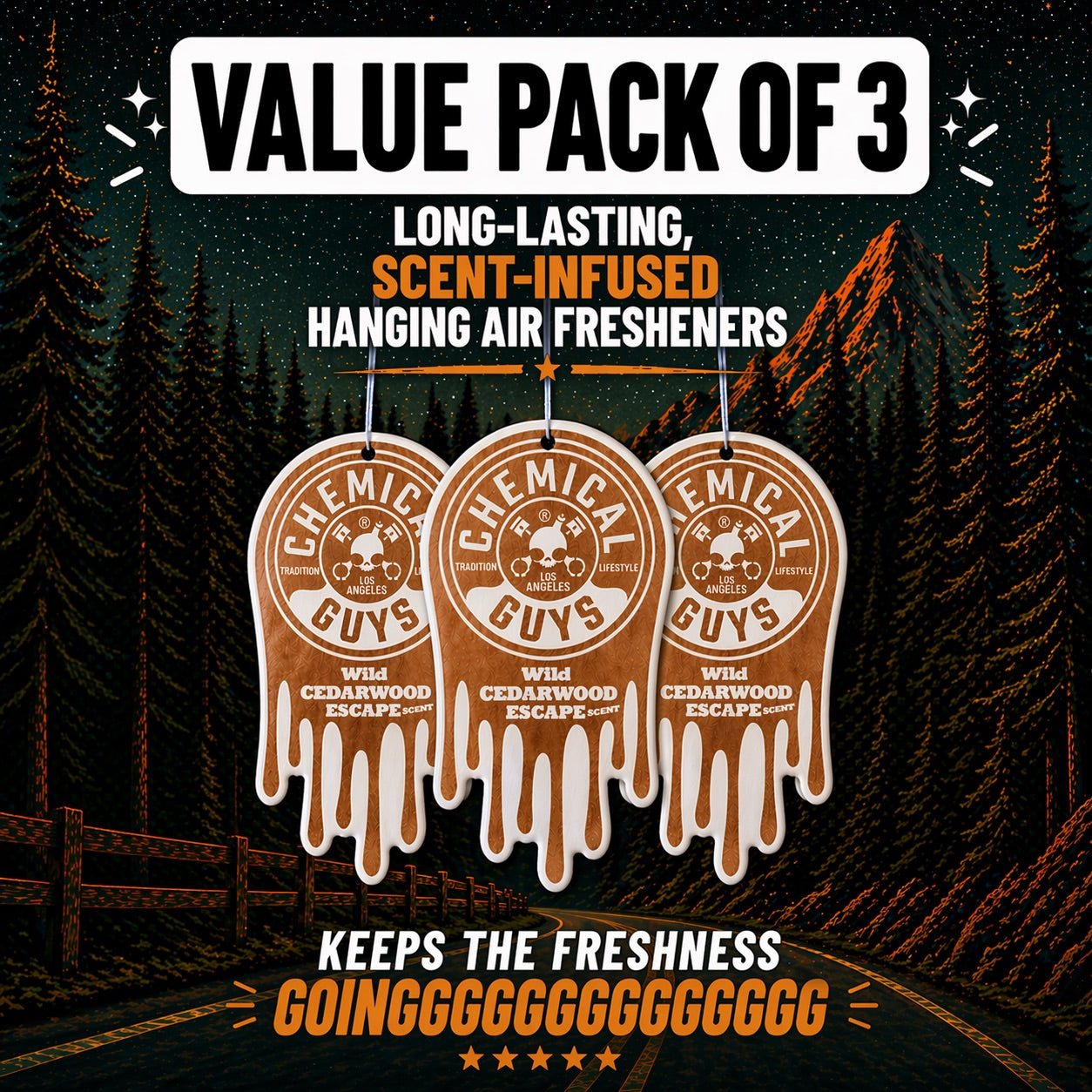 Wild Cedarwood Escape Hanging Air Freshener