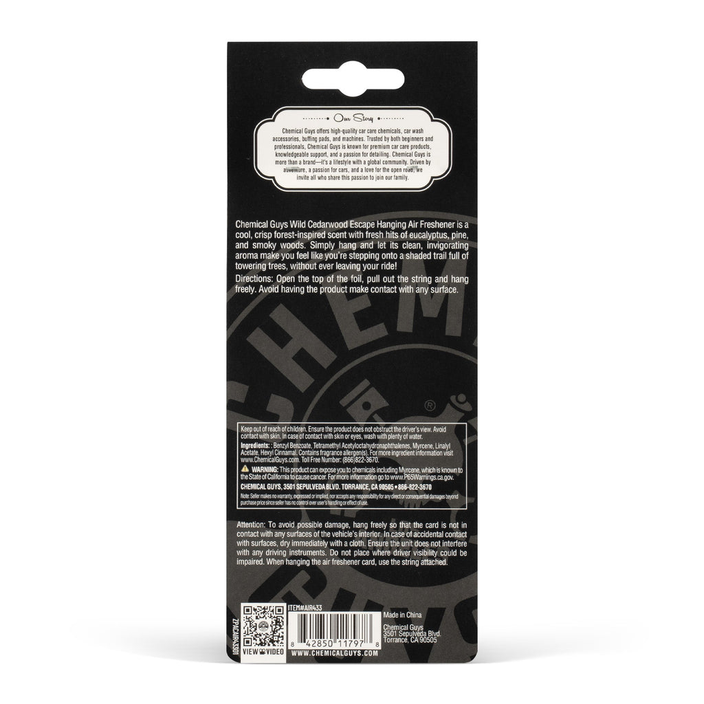Wild Cedarwood Escape Hanging Air Freshener