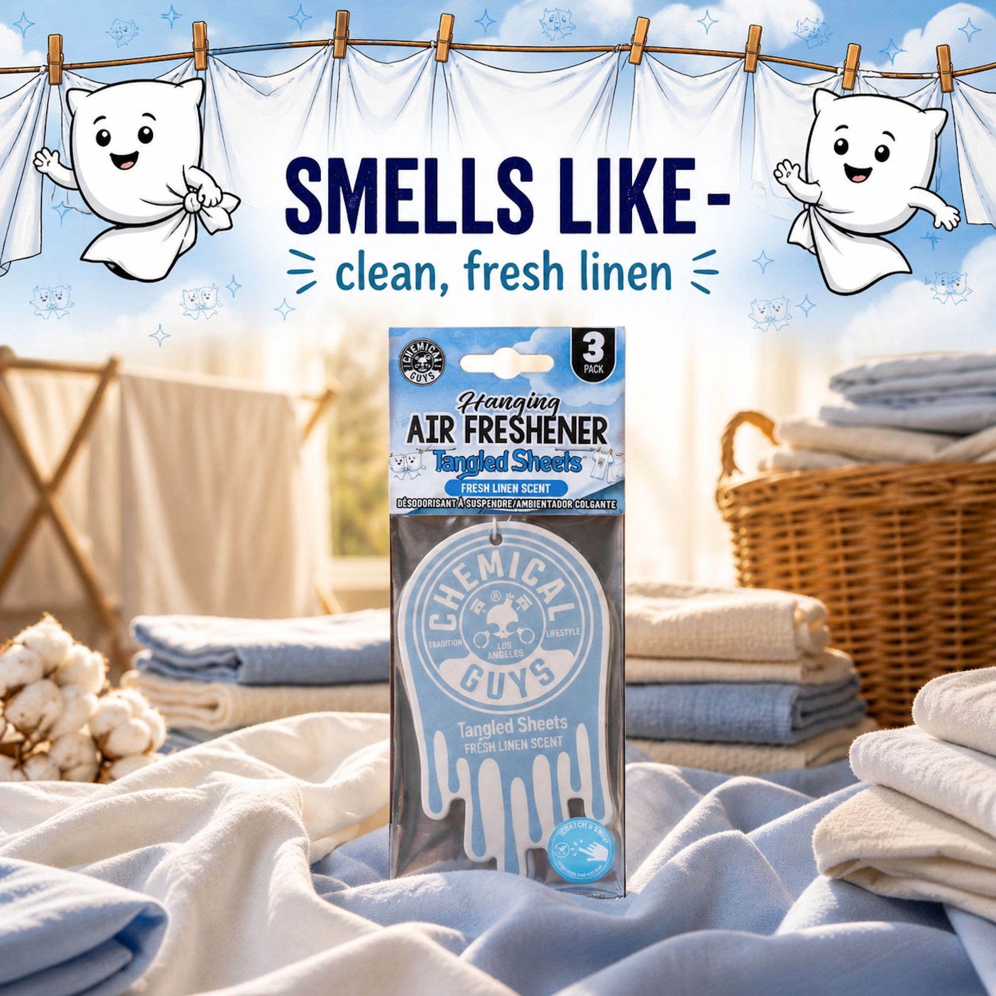 Tangled Sheets Hanging Air Freshener