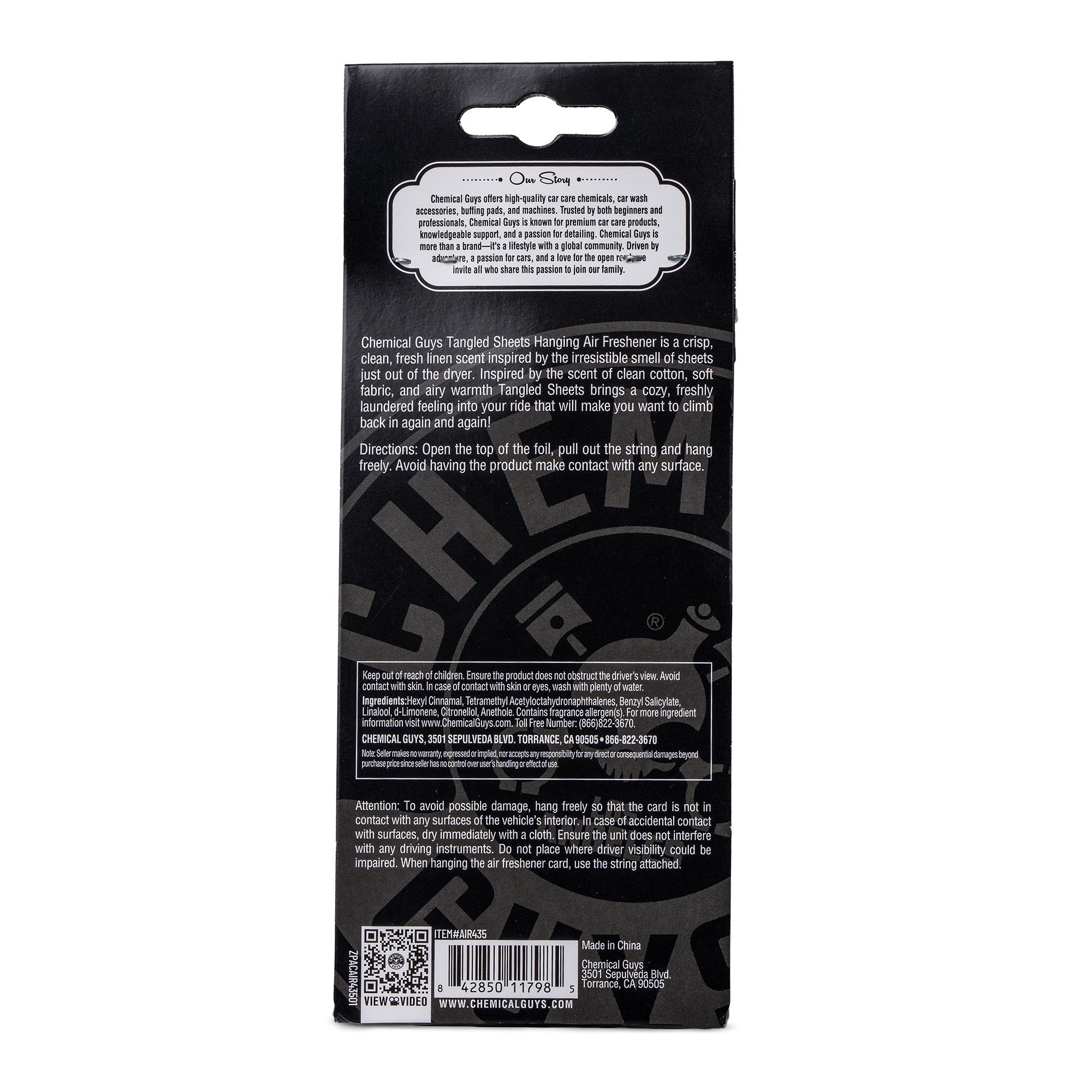 Tangled Sheets Hanging Air Freshener