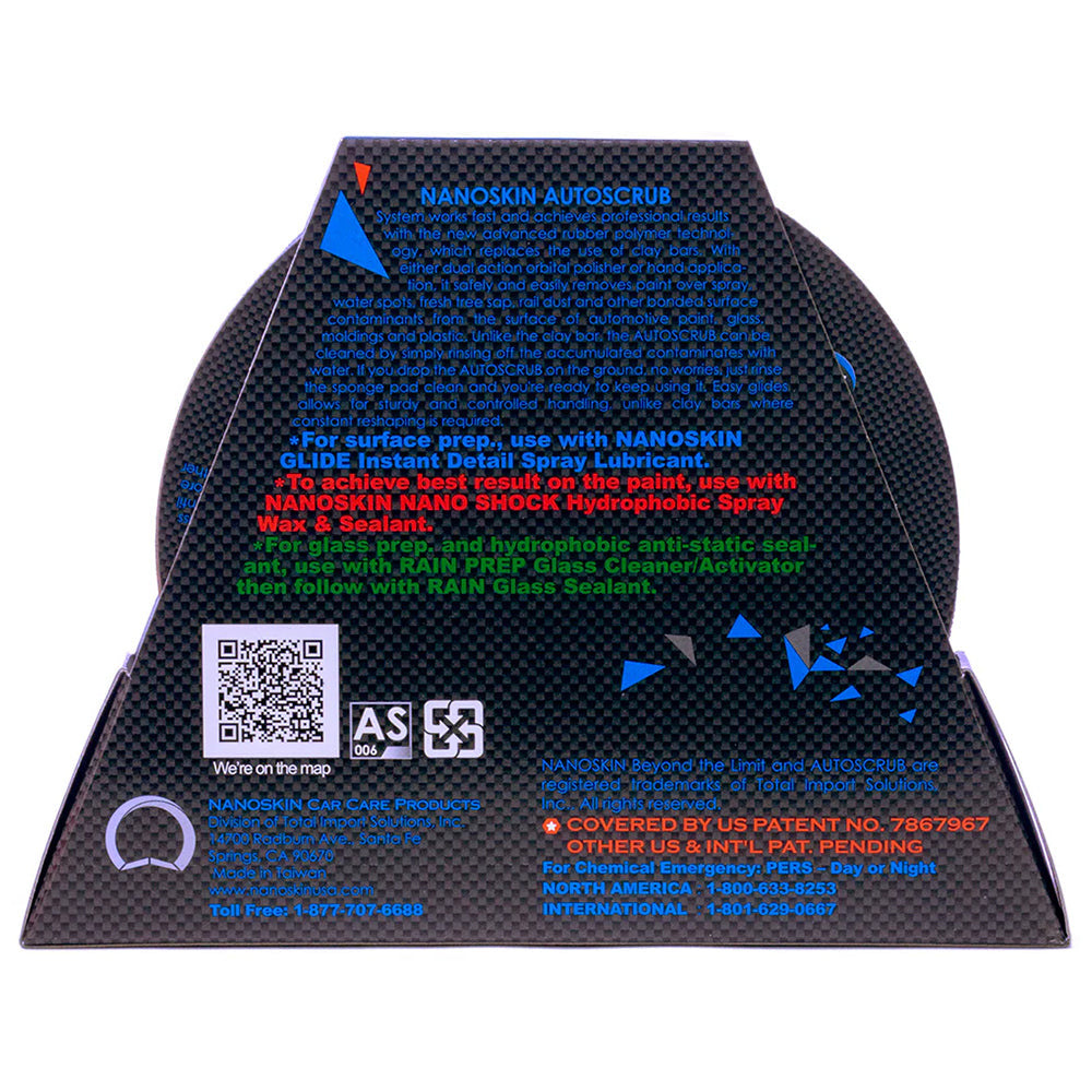 Nanoskin AutoScrub Pad - 6", Fine Grade, Blue
