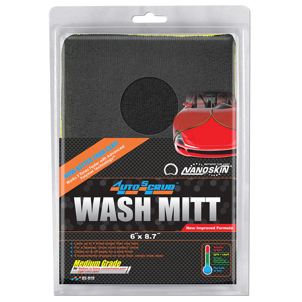 Nanoskin AutoScrub Wash Mitt - Medium Grade, Yellow