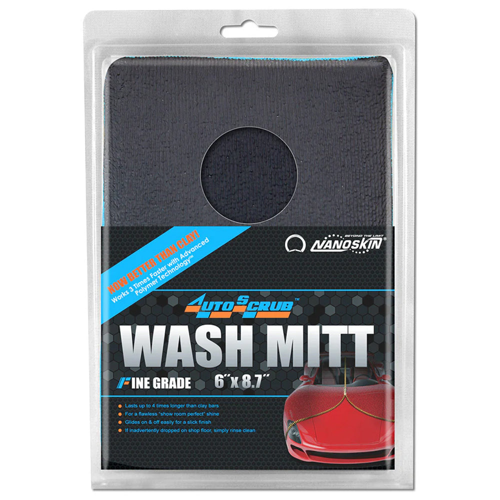 Nanoskin AutoScrub Wash Mitt - Fine Grade, Blue
